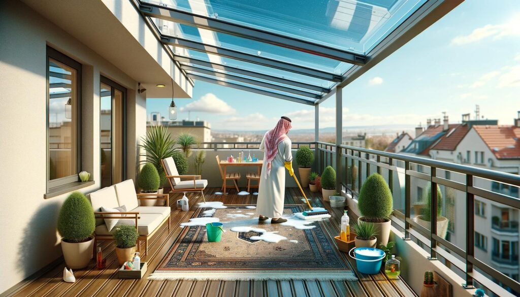 świetliki z poliwęglanu nad balkonem i tarasem