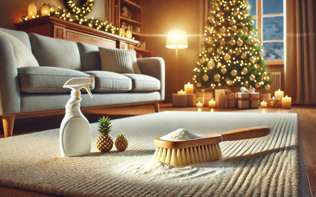 Jak wyczyścić dywan na święta bez użycia silnych środków chemicznych